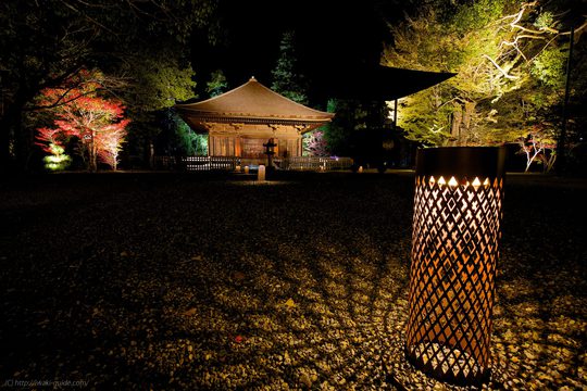 白水阿弥陀堂紅葉ライトアップ2014