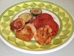 焼きカチョカバロ　レシピ＆トマト＆アボカド