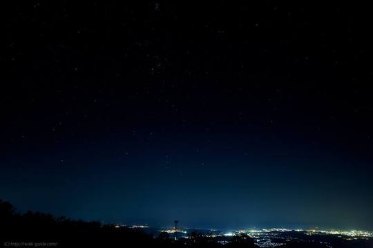 湯の岳からの夜景／いわきの夜景