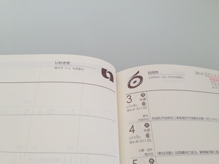 ふくしま手帳　福島県内市町村マーク