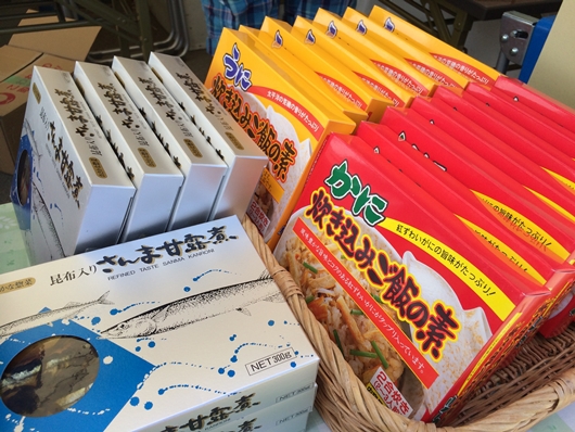 鎌倉ビーチフェスタにいわき市出店　うに貝焼き