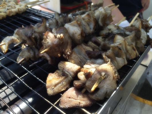 鎌倉ビーチフェスタにいわき市出店　うに貝焼き