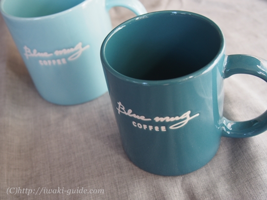 オリジナル ブルーマグコーヒーのマグカップ