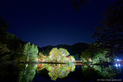 白水阿弥陀堂ライトアップ