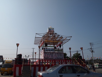 いわき回転櫓　盆踊り　内郷