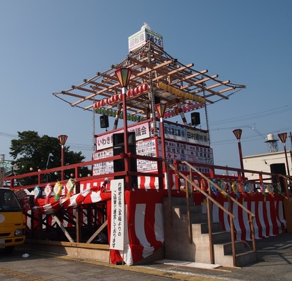 いわき回転櫓　盆踊り　内郷