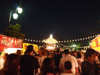 いわき内郷　回転櫓　盆踊り