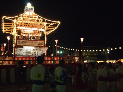 いわき内郷　回転櫓　盆踊り