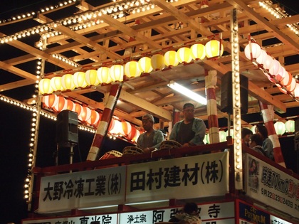 内郷夏祭り　回転櫓