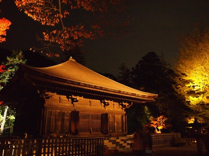 白水阿弥陀堂　紅葉ライトアップ2013