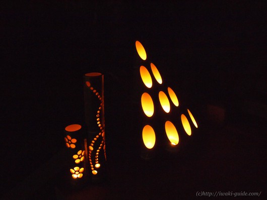 小川諏訪神社　いわき桜ライトアップ