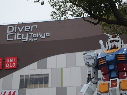 お台場　ゆるきゃランド　ゆるキャラランド　ガンダム等身大