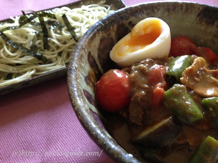 いわき青のり麺　カレーリメイクレシピ